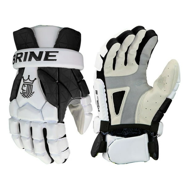 NEW Brine King IV Black & Yellow Medium 12" Lacrosse Gloves 